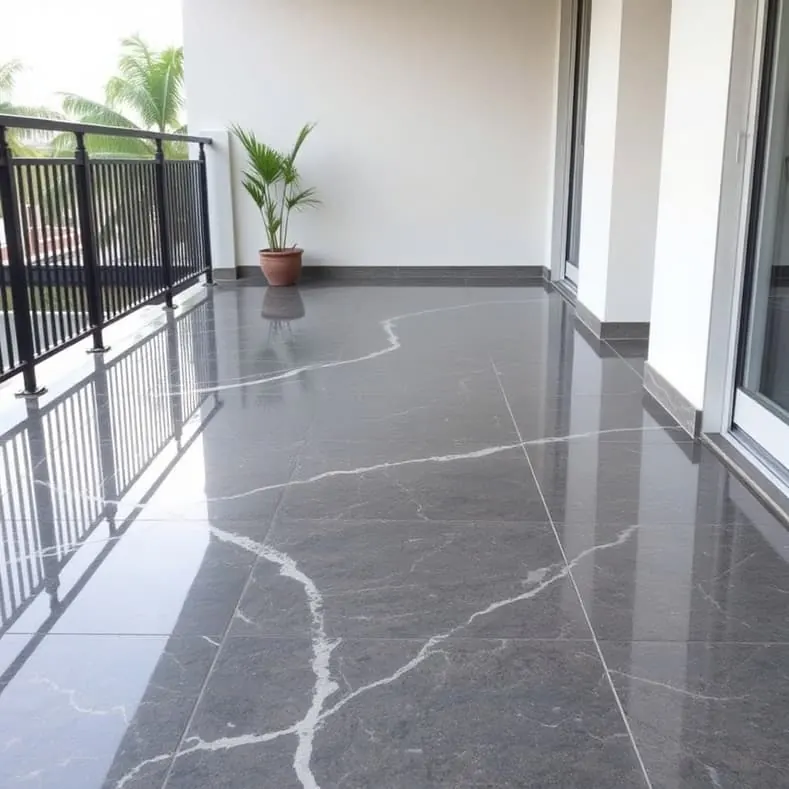 Kota Stone — Balcony Mirror Finish
