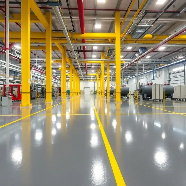 Red Mandana — Industrial Floor